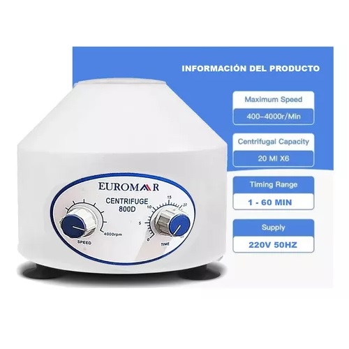 CENTRIFUGA DE 6 TUBOS EUROMAR