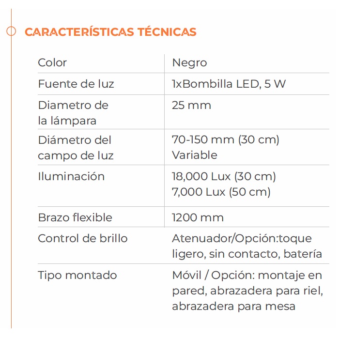 LAMPARA PARA EXPLORACION MEDICA KS-Q5