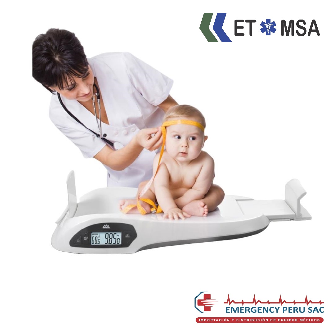 BALANZA DIGITAL PEDIATRICA CON TALLIMETRO ETIMSA IR721B