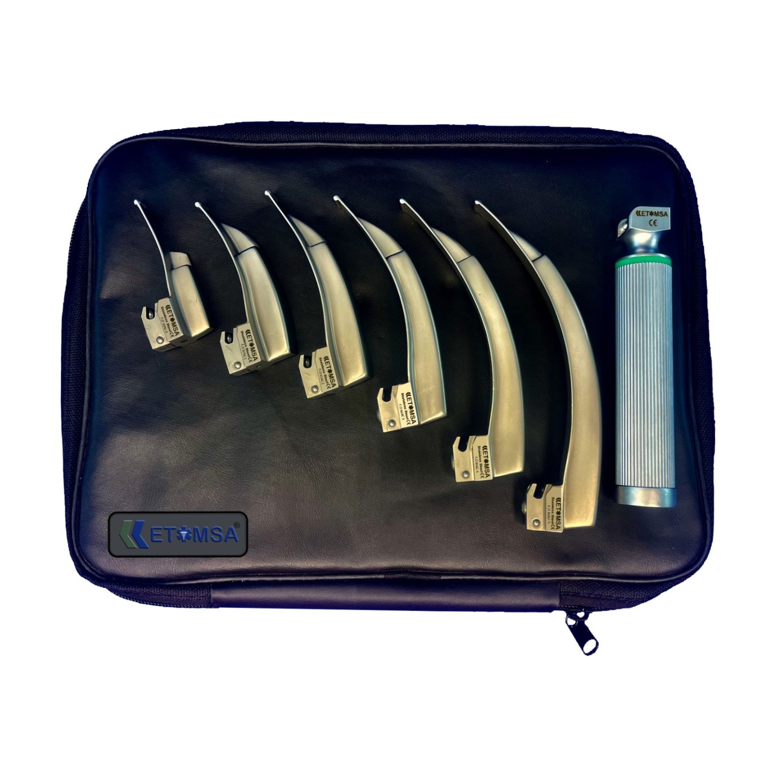 SET DE LARINGOSCOPIO MACINTOSH FIBRA OPTICA INTEGRADA