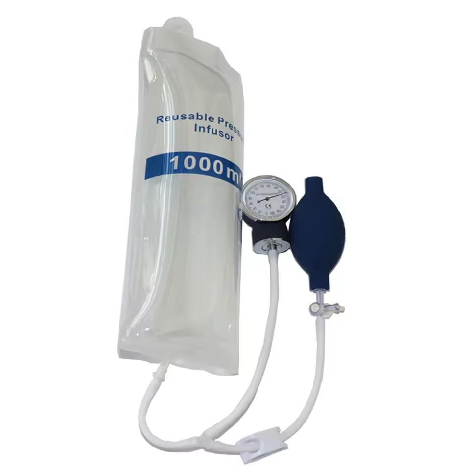BOLSA PERFUSORA CON MANOMETRO DE 1000 ML