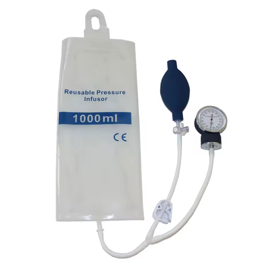 BOLSA PERFUSORA CON MANOMETRO DE 1000 ML