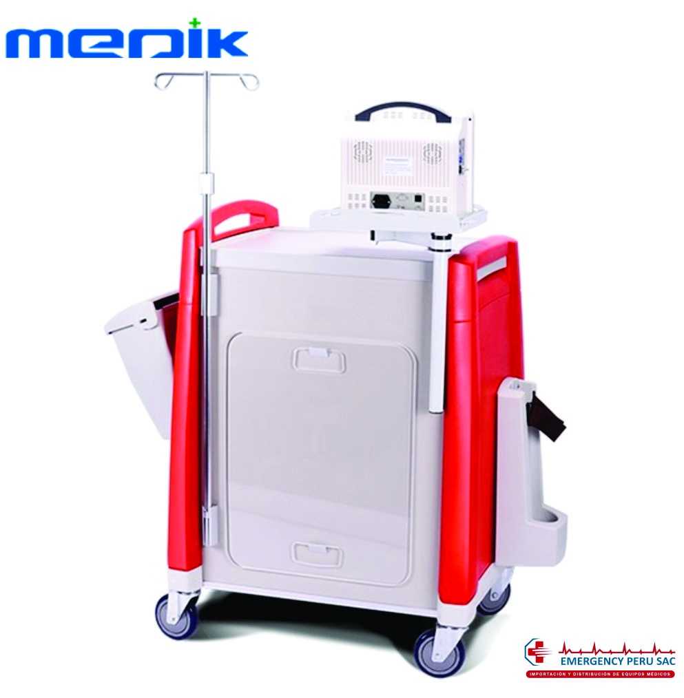 COCHE DE PARO DE 5 CAJONES MEDIK MK-P01